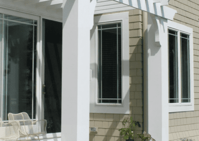 DLR vinyl deck custom pergola