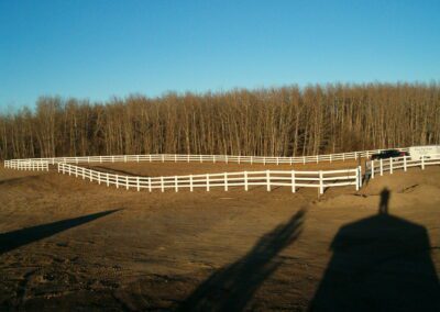 DLR Vinyl Fence 3 rail ranch